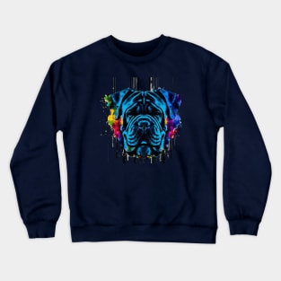 Neapolitan Mastiff Watercolor Art Crewneck Sweatshirt